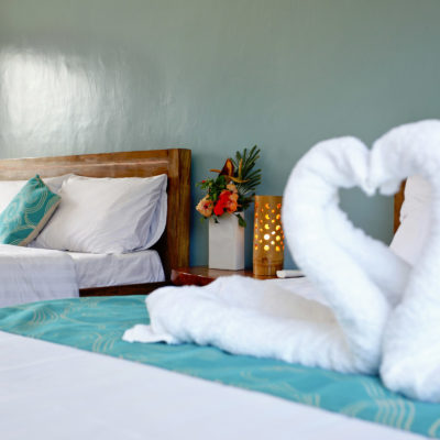 Ocean View Hotel Room Queen Size bed Family size room