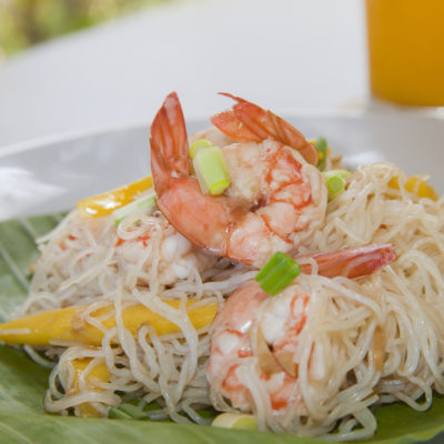 Mango Shrimp Salad Cliff Top Restaurant Boljoon Oslob dining Granada Beach Resort