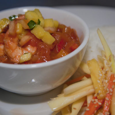 Filipino cuisine and international cuisine like Shrimp Creole from central america