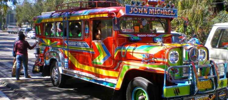 Cebu Philippines Jeepney cheap public transportation