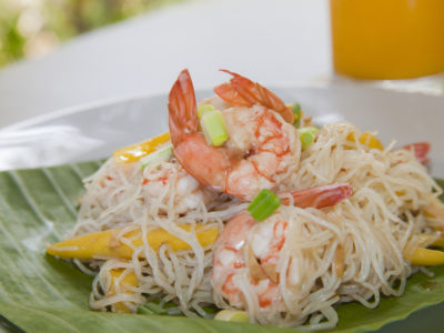 Mango Shrimp Salad Cliff Top Restaurant Boljoon Oslob dining Granada Beach Resort