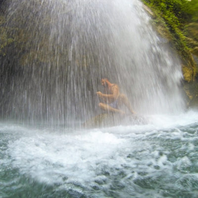 Visit three waterfalls including secret waterfall Cebu best waterfall tour