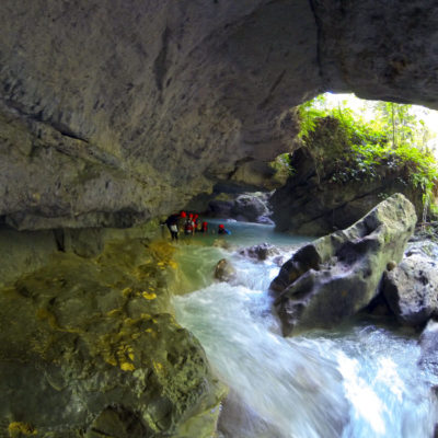 Badian Canyoneering Tour adventure tour Oslob Kawasan Moalboal inside the cave