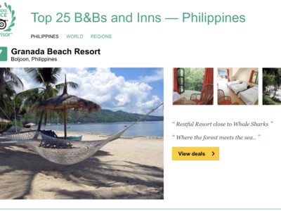 Award Winning Resort best Resort in Cebu TripAdvisor Travellers choice Winner